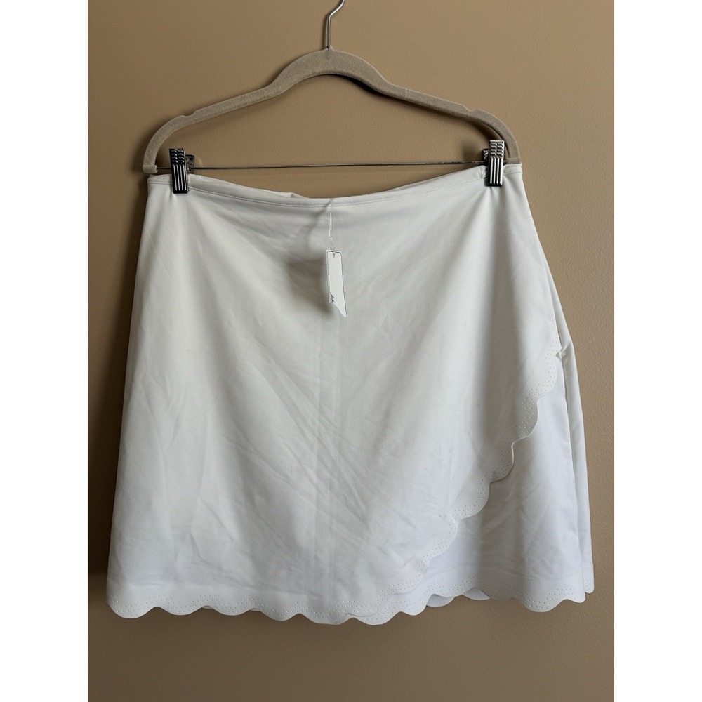 Sienna Scalloped Performance Skort Johnnie-O Womens XL White